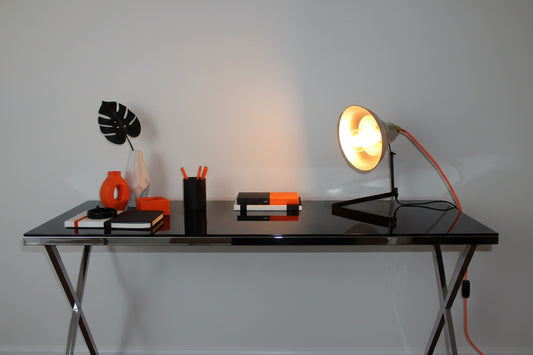 1940s Ilford Selo Photographic Light Repurposed As A Desk Lamp