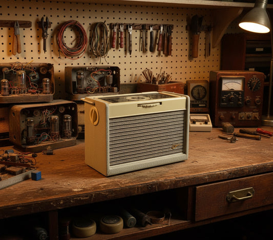1950s Vintage Ecko BP257 MW/LW Portable Valve Radio in a radio work shack