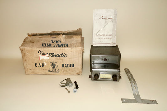 1950s Vintage Masteradio MW/LW Car Radio Model 701 With Some Accessories & Original Box
