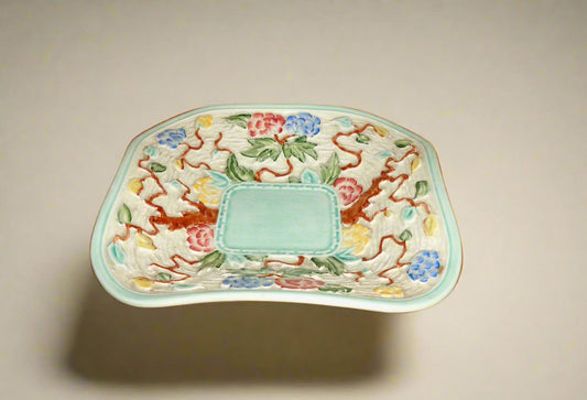 1960s Indian Tree Square Fruit Bowl By HJ Wood Staffordshire