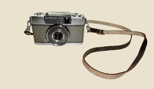 1960s Olympus Pen EE Grey And Chrome 35mm Half Frame Camera