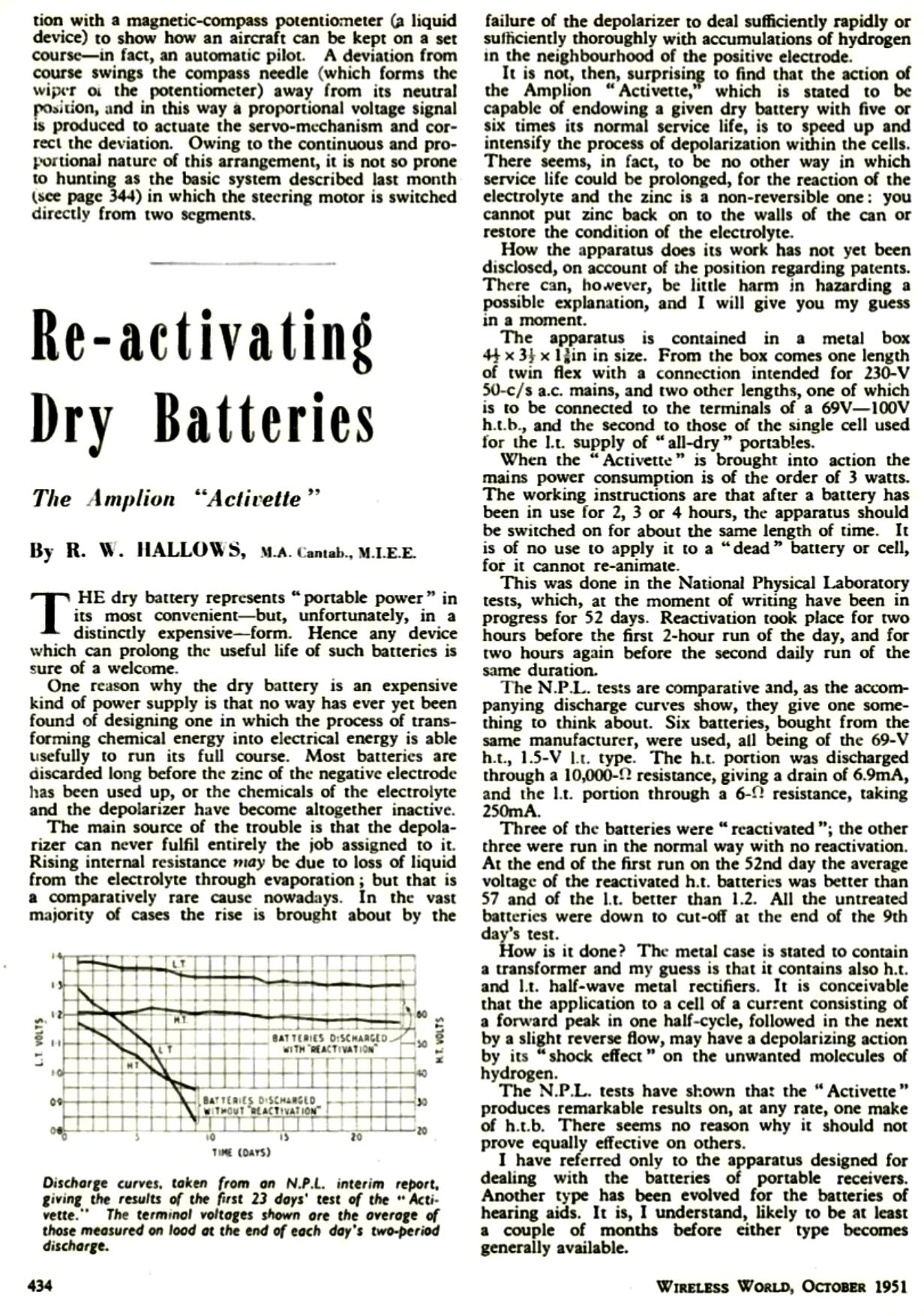 1950s Amplion Activette Model HB Medresco Hearing Aid Battery Charger