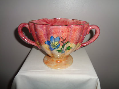 1930s Kensington Ware Pink Lustre Vase