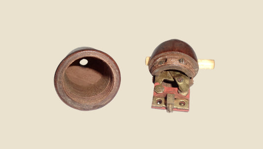 Antique Wood Pendant Light Switch