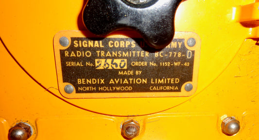 WW2 Gibson Girl Emergency / Dingy Radio Transmitter SCR 578 US Army Signal Corps