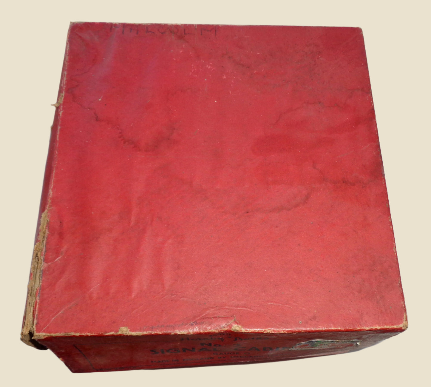 1950s Hornby Meccano O Gauge Model Railway Tinplate Signal Cabin No.2 42370 With Orange Roof