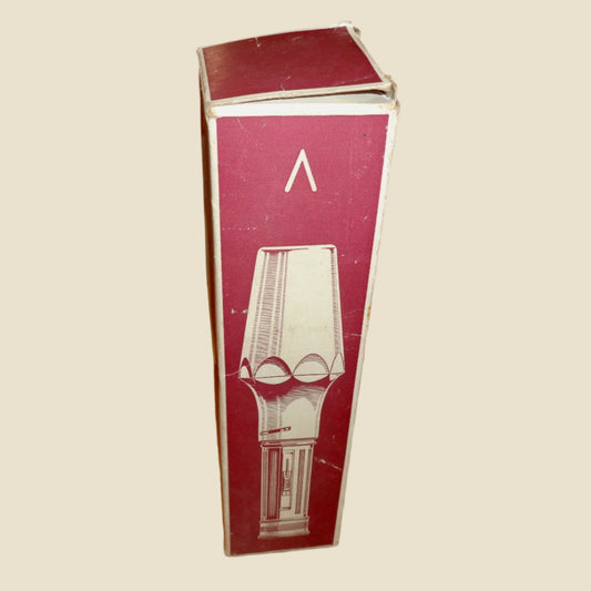 Vintage V Torch In Grey Plastic And Chrome With Adjustable Beam In Its Original Box