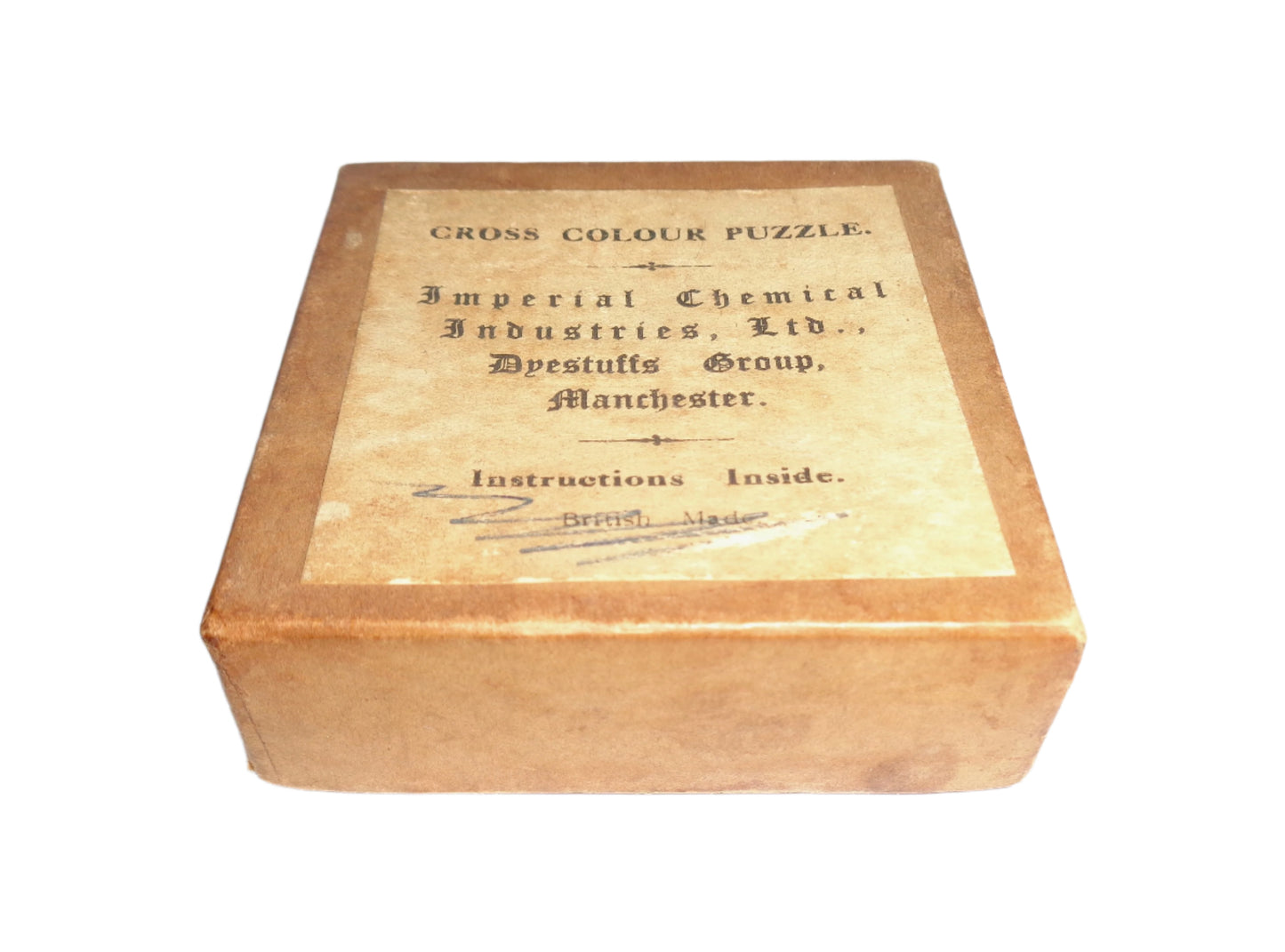 Vintage ICI Testa Cross Colour Puzzle In Its Original Box With Instructions