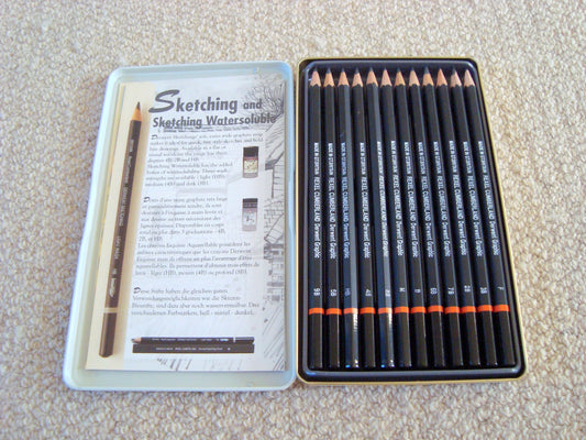 Brand New Old Stock Derwent 12 Graphic Sketching Pencils 34215 V1320