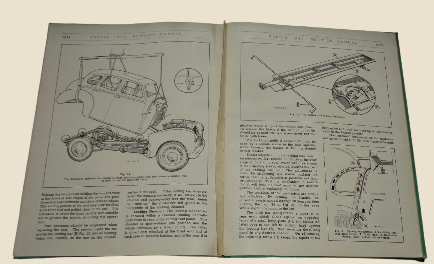 Original 1954 Austin A40 Service / Repair / Maintenance Manual