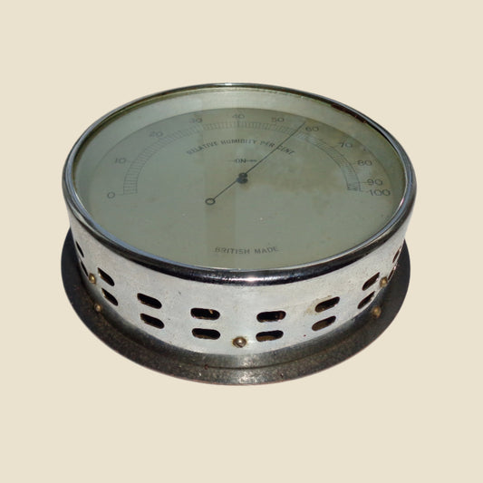 Vintage 1940s F Darton Relative Humidity Meter / Precision Hair Hygrometer