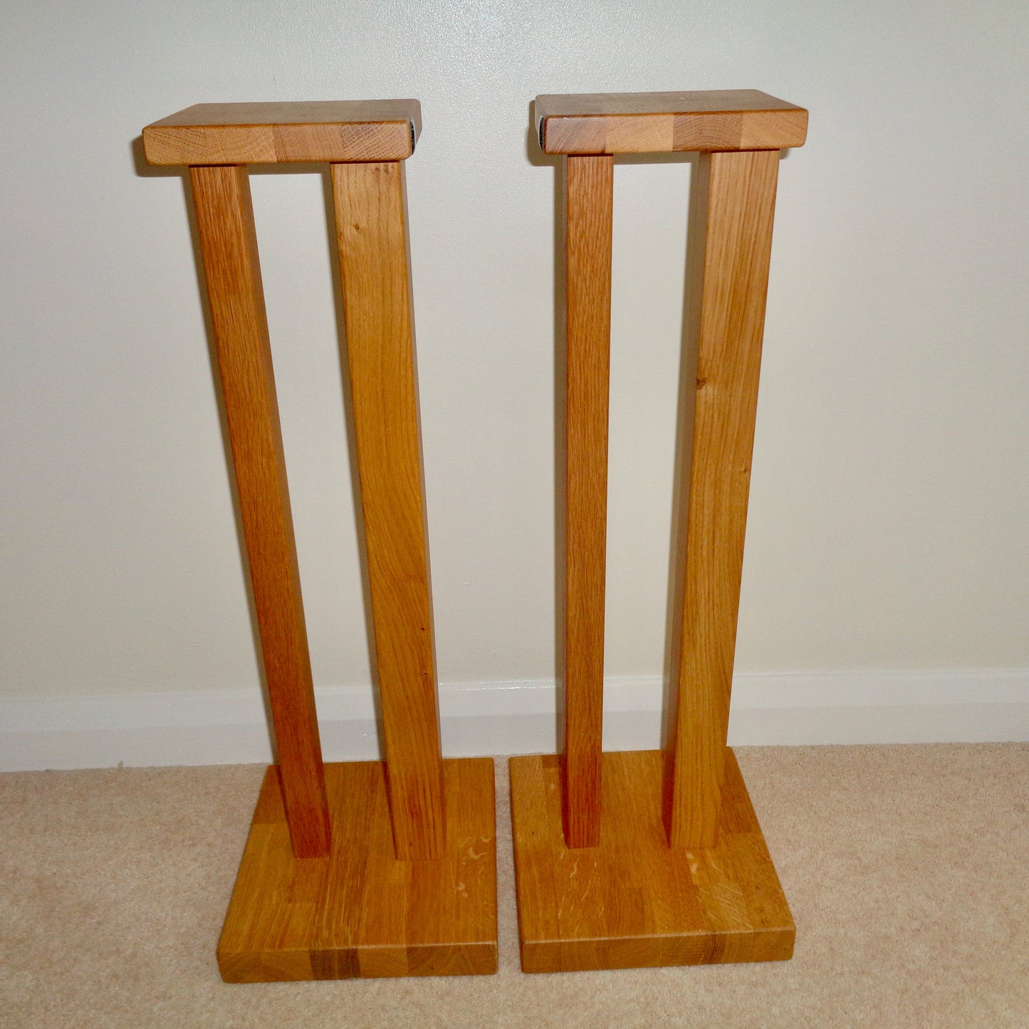 Preowned HiFi Rack Duet Solid Oak Speaker Stands