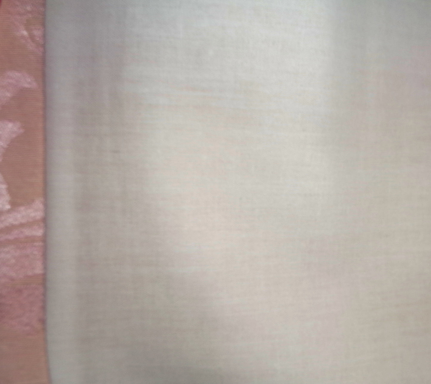 Preowned Sanderson Pink And Beige Pencil Pleat Jacquard Floral Curtains 90x72 Inch