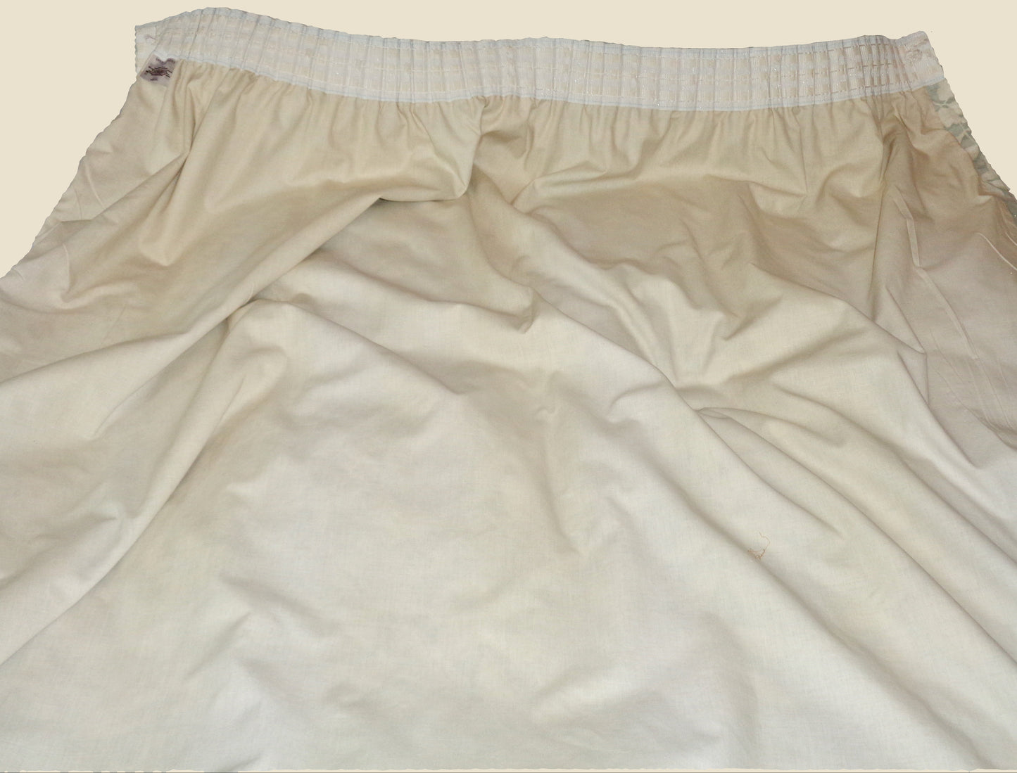 Preowned Laura Ashley Pale Blue & White Pencil Pleat Curtains 87x51 Inch