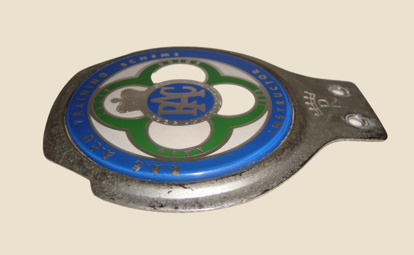 Vintage Renamel Vehicle Badge RAC ACU Training Scheme Instructor