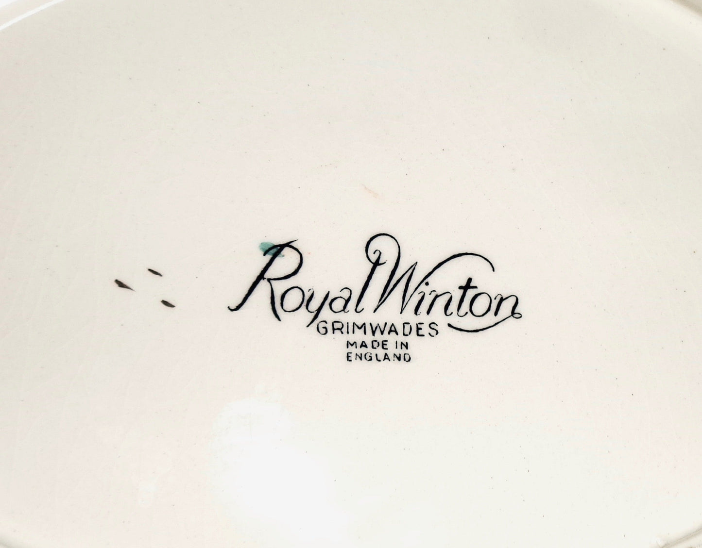 1950s Royal Winton Grimwades Lustreware Two Handled Plate