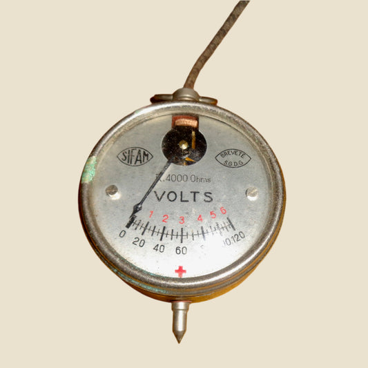 Vintage Sifam Pocket Watch Voltmeter R4000 Ohms