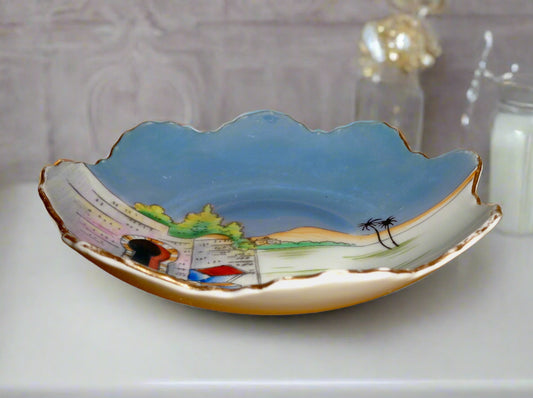 1920s Noritake Morimura Desert Scene Bonbon Dish