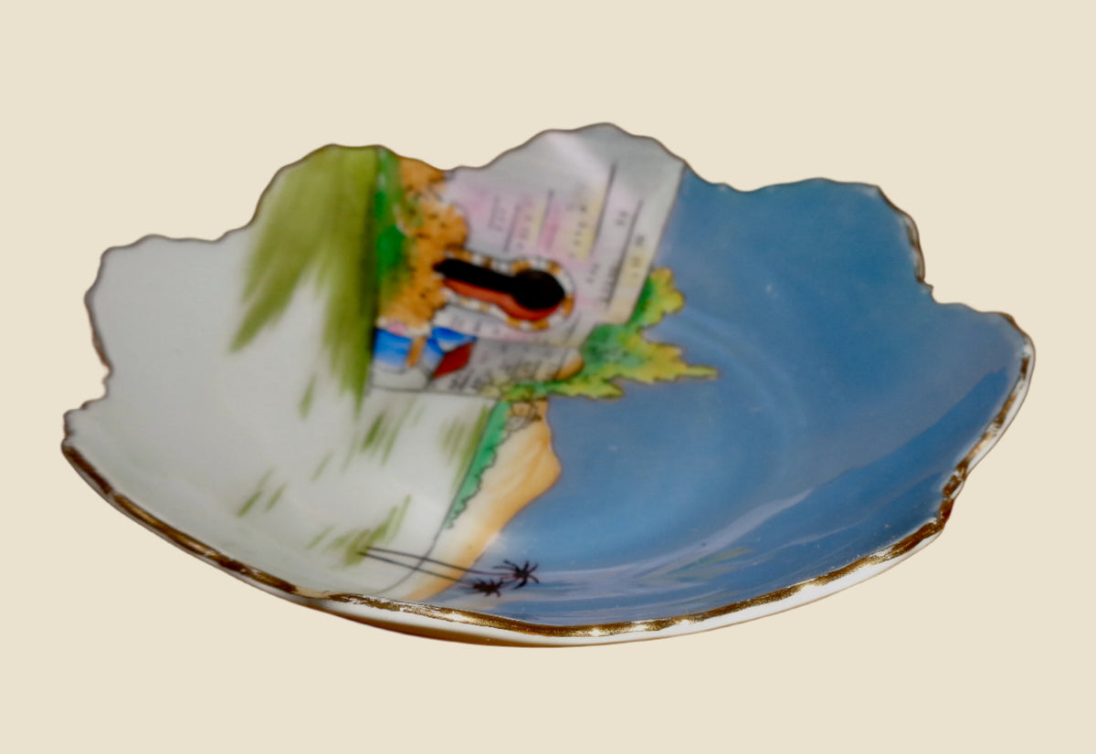 1920s Noritake Morimura Desert Scene Bonbon Dish