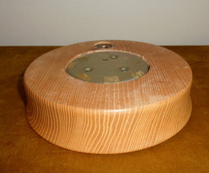 Vintage Shortland SB Aneroid Barometer In A Circular Wood Surround