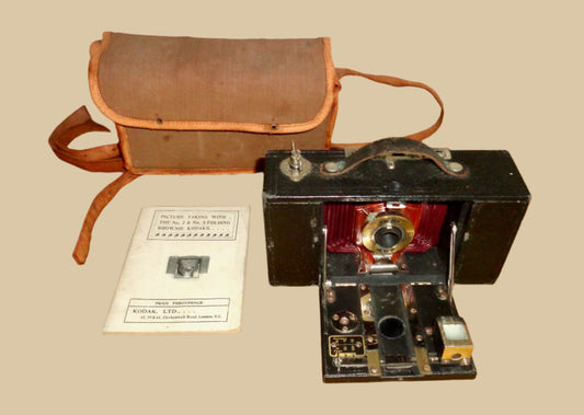 1900s Kodak No.2 Model A Folding Brownie Roll Film Camera Made By Kodak USA