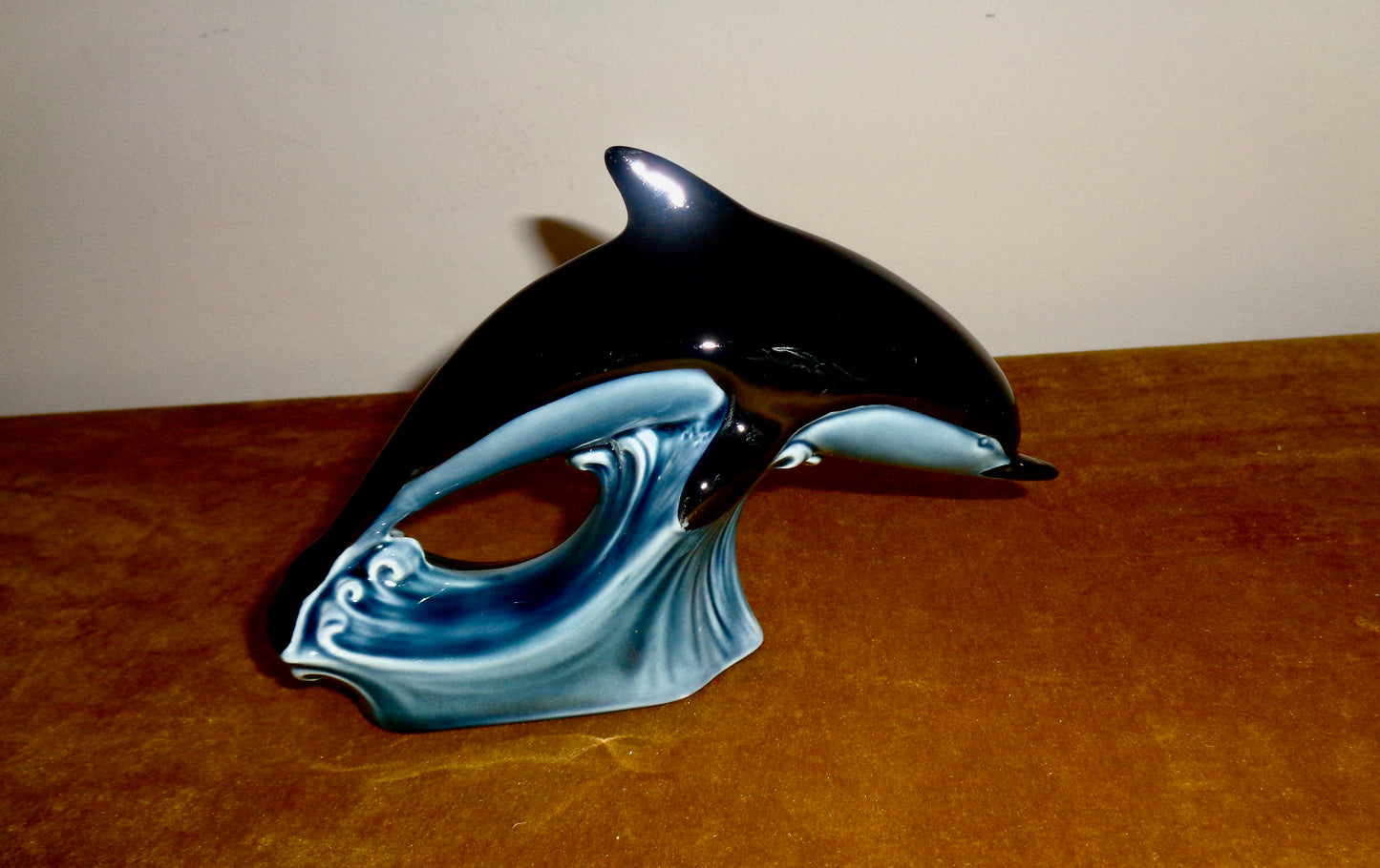 Vintage Poole Pottery Leaping Dolphin 7" Length