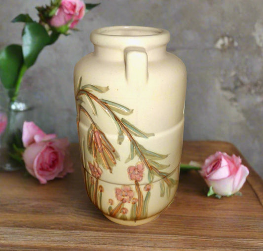 1930s Art Pottery Greek Urn Floral Vase