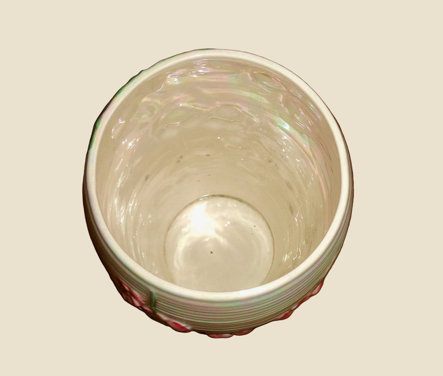 1950s Maling Pink Lustreware Art Pottery Vase Model Blossom 6584