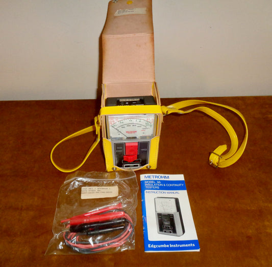 Vintage Metrohm Model 9A Insulation & Continuity Tester Ex MOD