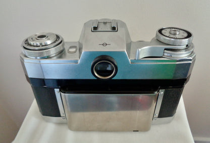 1964 Zeiss IKON Contarex Bullseye 35mm SLR Camera Body With Interchangeable Back & Dark Slide