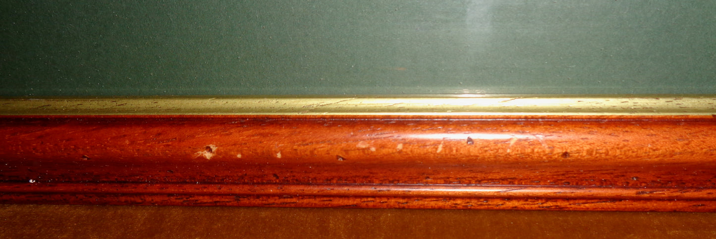 Framed Completed Floral Alphabet Cross Stitch Sampler