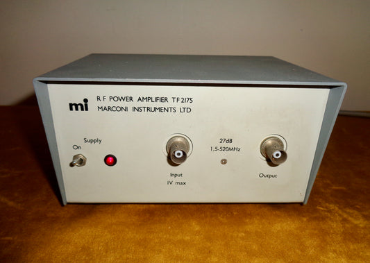 1970s Marconi TF2175 RF Power Amplifier With Original Instruction Booklet 