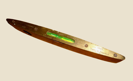 1960s Rabone Chesterman 1626 Wood & Brass 9 Inch Spirit Level