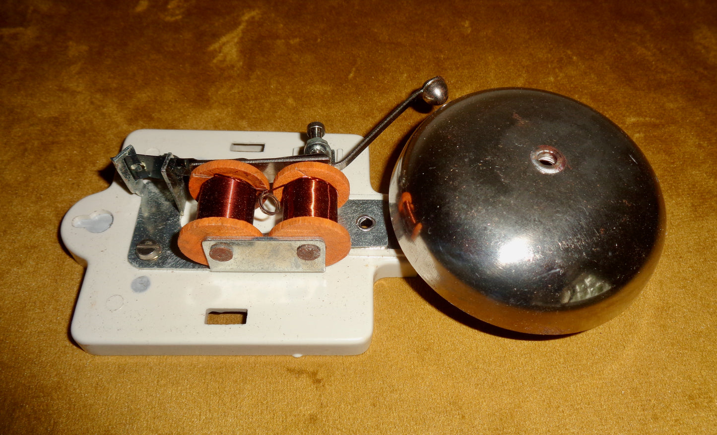 Vintage SEKO No. 1073 Electric Butler Alarm Internal Door Bell In White Bakelite