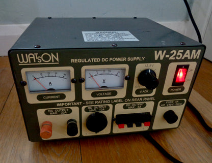 Preowned Watson W-25 AM Regulated DC Power Supply Unit
