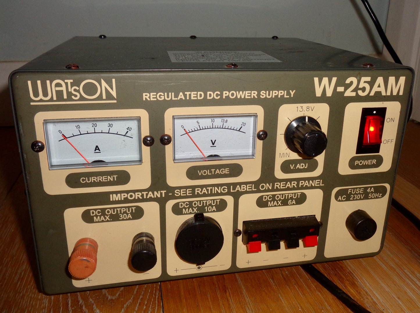 Preowned Watson W-25 AM Regulated DC Power Supply Unit PSU