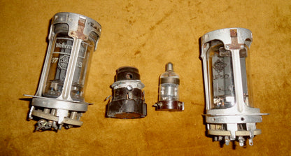 Set of Four WW2 German Telefunken Thermionic Valves