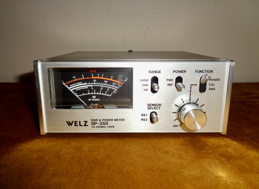Welz SP 350 SWR and Power Meter 1.8-500MHz 200W