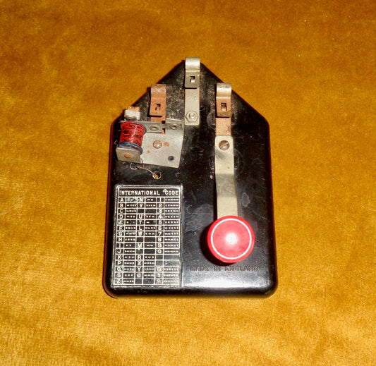 1950s Goltone Practice Morse Key On A Bakelite Base