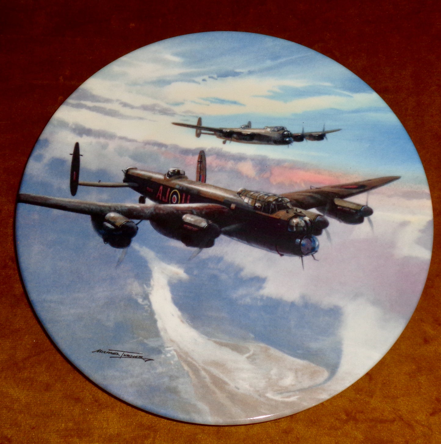 Evening Sortie Coalport Battle Of Britain Commemorative Collector's Aircraft Plate Number 308D