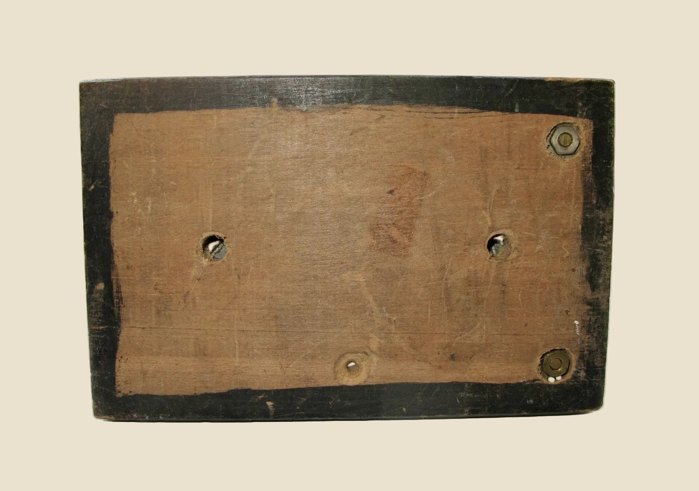 Vintage Brass Telegraph Sounder Mounted On Wood