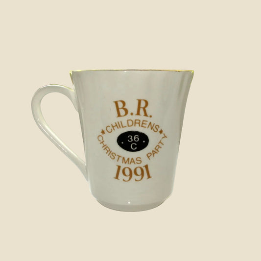 1991 British Rail Shed 36C Children's Christmas Party Mug By Queensway Fine Bone China