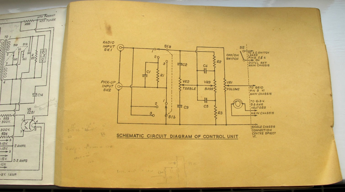 Stern's Mullard '5-10' Amplifier and Control Unit Assembly Data Pamphlet