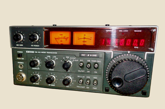 Icom IC-211E Portable Multi-mode 2-Metre Transceiver In Its Original Box Serial No. 06813