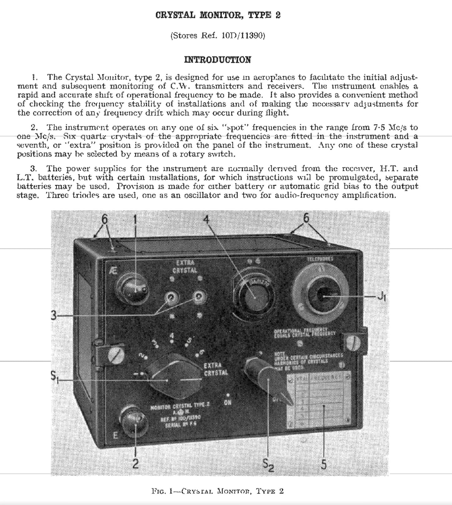 WW2 Air Ministry Aircraft Crystal Monitor Type 2 10D/11390 As Used By RAF Radio Operators