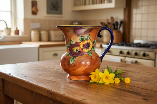 Vintage 1930s H&K Tunstall Viola Pattern Jug / Vase