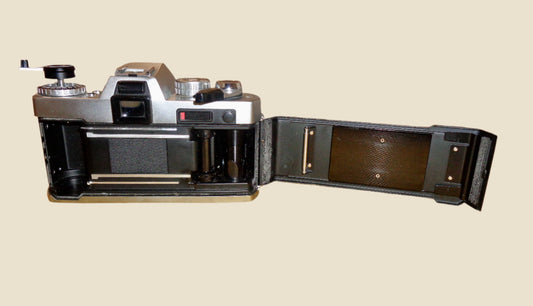 Vintage 1970s Yashica FR 35mm Film Camera Body In Chrome And Black