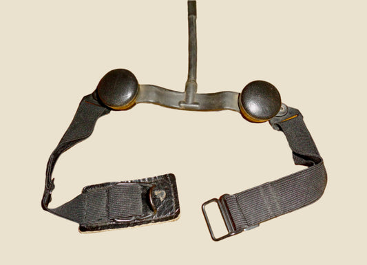 Vintage British Military Amplivox Throat Set Microphone NATO No. 5965-99-107-5503