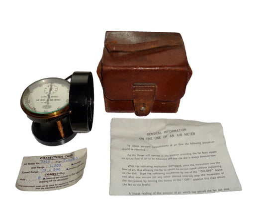 Vintage Casella Low Speed Air Speed Meter/ Anemometer T16320