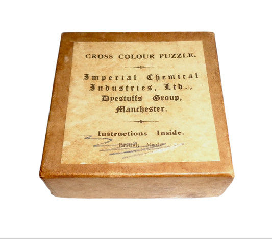 Vintage ICI Testa Cross Colour Puzzle In Its Original Box With Instructions